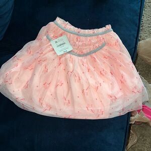 2 tulle skirts with unicorn print- perfect for twins!